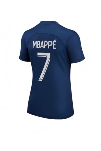 Paris Saint-Germain Kylian Mbappe #7 Fotballdrakt Hjemme Klær Dame 2022-23 Korte ermer